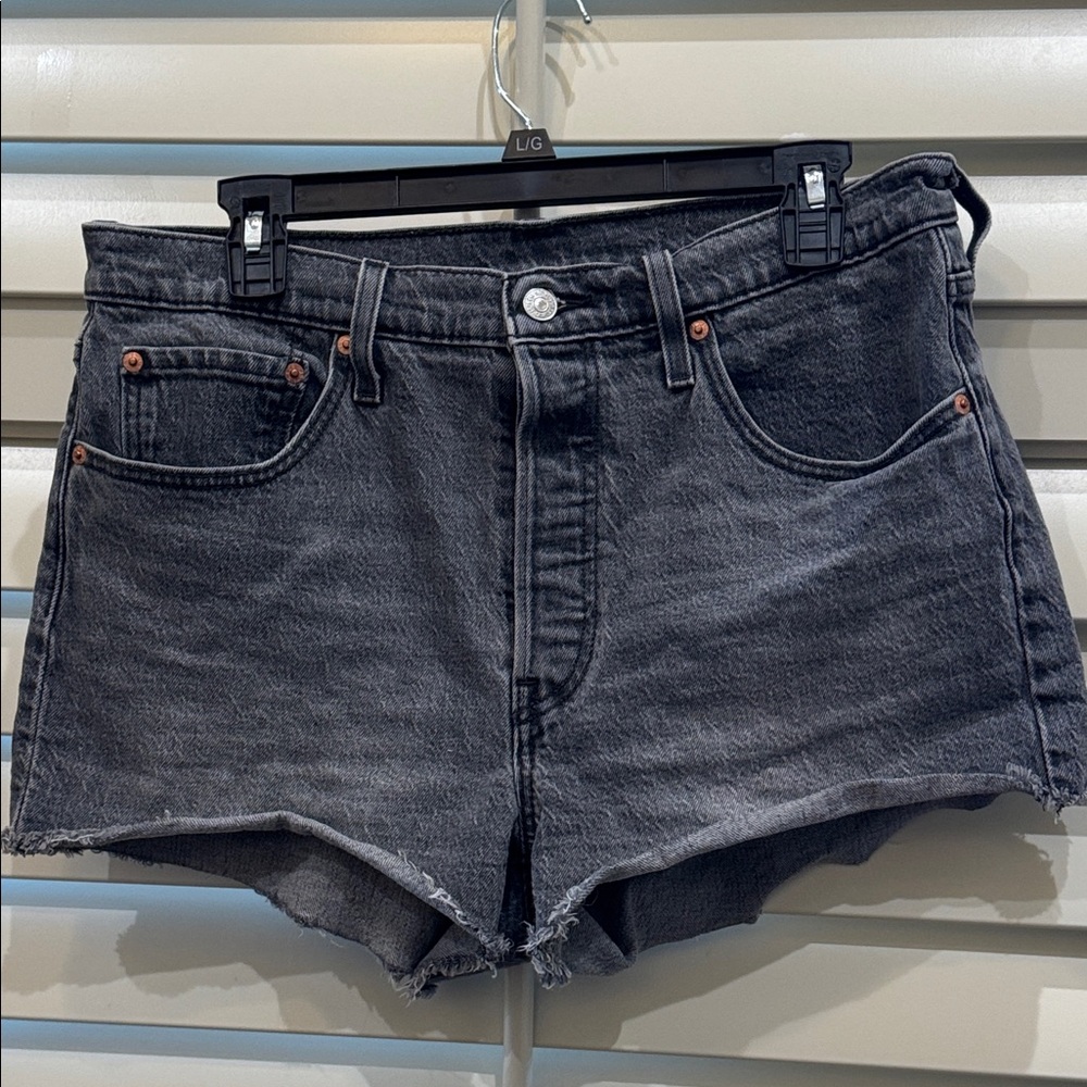Levi's 501 Dark Gray Jean Shorts